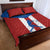 Puerto Rican Baseball Quilt Bed Set Boricua Flag Sports