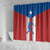 Puerto Rican Baseball Shower Curtain Boricua Flag Sports