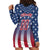 Personalized Team Name American Hoodie Dress USA Flag Fashion Sports