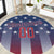 Personalized Team Name American Round Carpet USA Flag Fashion Sports