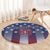 Personalized Team Name American Round Carpet USA Flag Fashion Sports