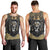 Personalized Black and Gold Lion Men Tank Top King Africa - Wonder Print Shop