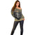 Personalized Black and Gold Lion Off Shoulder Sweater King Africa - Wonder Print Shop