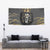 Personalized Black and Gold Lion Tapestry King Africa