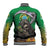 Brazil Hoodie Baseball Jacket Brazil Reaper Skull Fire - Wonder Print Shop