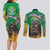 Brazil Hoodie Couples Matching Long Sleeve Bodycon Dress and Long Sleeve Button Shirt Brazil Reaper Skull Fire - Wonder Print Shop