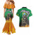 Brazil Hoodie Couples Matching Mermaid Dress and Hawaiian Shirt Brazil Reaper Skull Fire - Wonder Print Shop