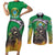 Brazil Hoodie Couples Matching Short Sleeve Bodycon Dress and Long Sleeve Button Shirt Brazil Reaper Skull Fire - Wonder Print Shop