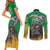 Brazil Hoodie Couples Matching Short Sleeve Bodycon Dress and Long Sleeve Button Shirt Brazil Reaper Skull Fire - Wonder Print Shop