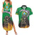 Brazil Hoodie Couples Matching Summer Maxi Dress and Hawaiian Shirt Brazil Reaper Skull Fire - Wonder Print Shop