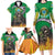 Brazil Hoodie Family Matching Long Sleeve Bodycon Dress and Hawaiian Shirt Brazil Reaper Skull Fire - Wonder Print Shop