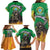 Brazil Hoodie Family Matching Long Sleeve Bodycon Dress and Hawaiian Shirt Brazil Reaper Skull Fire - Wonder Print Shop