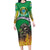 Brazil Hoodie Family Matching Long Sleeve Bodycon Dress and Hawaiian Shirt Brazil Reaper Skull Fire - Wonder Print Shop