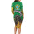 Brazil Hoodie Family Matching Long Sleeve Bodycon Dress and Hawaiian Shirt Brazil Reaper Skull Fire - Wonder Print Shop