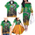 Brazil Hoodie Family Matching Off The Shoulder Long Sleeve Dress and Hawaiian Shirt Brazil Reaper Skull Fire - Wonder Print Shop