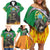 Brazil Hoodie Family Matching Off Shoulder Short Dress and Hawaiian Shirt Brazil Reaper Skull Fire - Wonder Print Shop