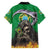 Brazil Hoodie Family Matching Off Shoulder Short Dress and Hawaiian Shirt Brazil Reaper Skull Fire - Wonder Print Shop