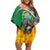 Brazil Hoodie Family Matching Off Shoulder Short Dress and Hawaiian Shirt Brazil Reaper Skull Fire - Wonder Print Shop