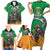 Brazil Hoodie Family Matching Short Sleeve Bodycon Dress and Hawaiian Shirt Brazil Reaper Skull Fire - Wonder Print Shop