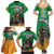 Brazil Hoodie Family Matching Summer Maxi Dress and Hawaiian Shirt Brazil Reaper Skull Fire - Wonder Print Shop