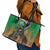 Brazil Hoodie Leather Tote Bag Brazil Reaper Skull Fire - Wonder Print Shop