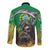 Brazil Hoodie Long Sleeve Button Shirt Brazil Reaper Skull Fire - Wonder Print Shop