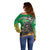 Brazil Hoodie Off Shoulder Sweater Brazil Reaper Skull Fire - Wonder Print Shop