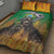 Brazil Hoodie Quilt Bed Set Brazil Reaper Skull Fire