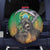 Brazil Hoodie Spare Tire Cover Brazil Reaper Skull Fire