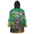 Brazil Hoodie Wearable Blanket Hoodie Brazil Reaper Skull Fire