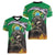 Brazil Hoodie Women V-Neck T-Shirt Brazil Reaper Skull Fire