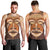 African Mask Printed Mudcloth Men Tank Top - Wonder Print Shop