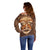 African Mask Printed Mudcloth Off Shoulder Sweater - Wonder Print Shop