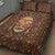 African Mask Printed Mudcloth Quilt Bed Set - Wonder Print Shop