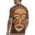 African Mask Printed Mudcloth Rugby Jersey - Wonder Print Shop