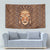 African Mask Printed Mudcloth Tapestry