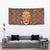 African Mask Printed Mudcloth Tapestry