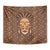 African Mask Printed Mudcloth Tapestry