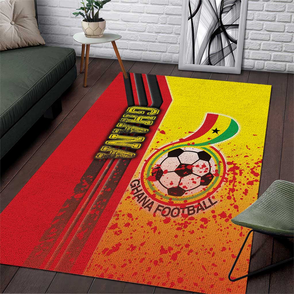 Ghana Football Area Rug Black Stars Soccer - Road To Champion - Wonder Print Shop