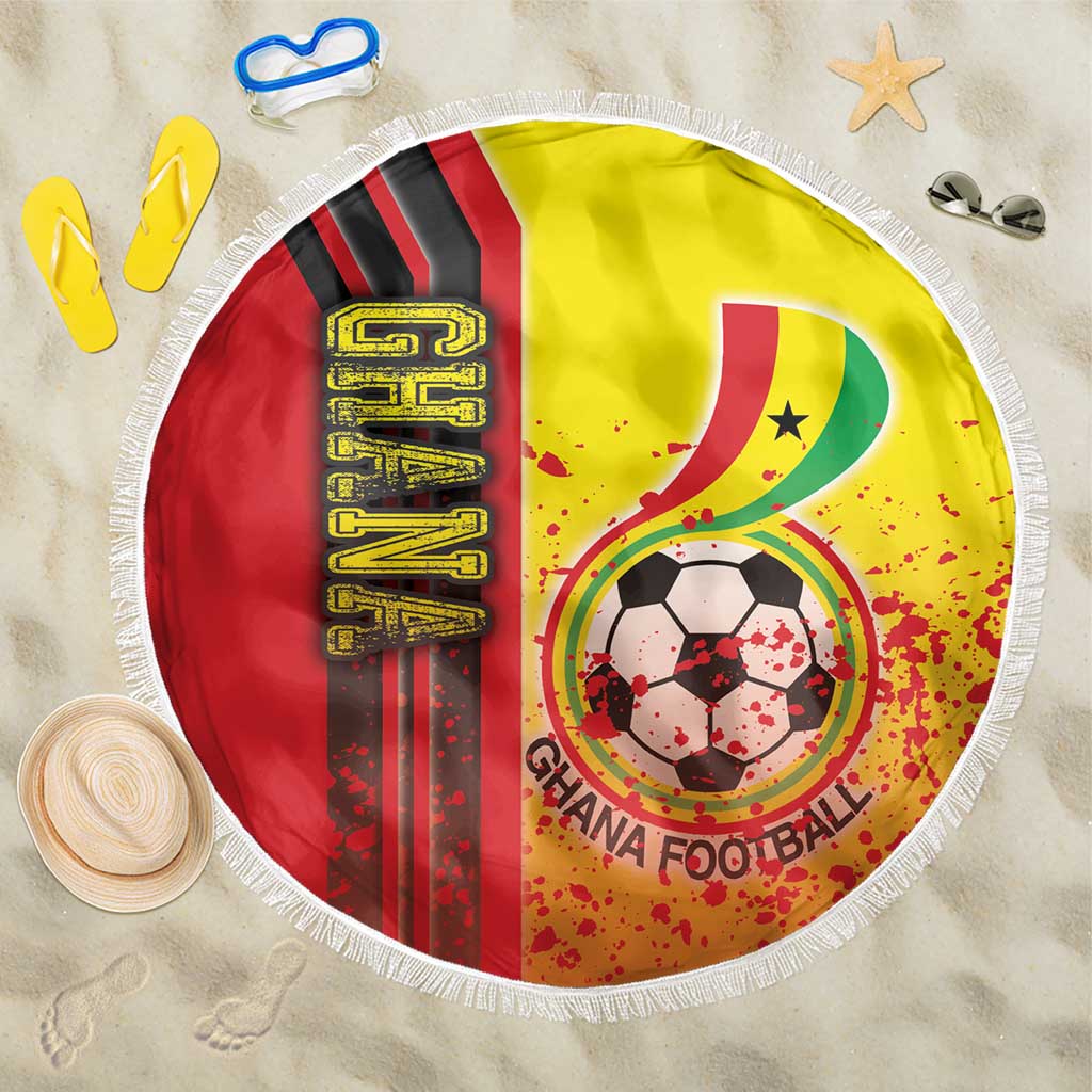 Ghana Football Beach Blanket Black Stars Soccer - Road To Champion - Wonder Print Shop