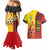 Ghana Football Couples Matching Mermaid Dress and Hawaiian Shirt Black Stars Soccer - Road To Champion - Wonder Print Shop