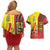 Ghana Football Couples Matching Off Shoulder Short Dress and Hawaiian Shirt Black Stars Soccer - Road To Champion - Wonder Print Shop