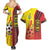 Ghana Football Couples Matching Summer Maxi Dress and Hawaiian Shirt Black Stars Soccer - Road To Champion - Wonder Print Shop