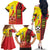 Ghana Football Family Matching Off The Shoulder Long Sleeve Dress and Hawaiian Shirt Black Stars Soccer - Road To Champion - Wonder Print Shop