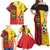 Ghana Football Family Matching Off Shoulder Maxi Dress and Hawaiian Shirt Black Stars Soccer - Road To Champion - Wonder Print Shop