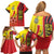 Ghana Football Family Matching Off Shoulder Short Dress and Hawaiian Shirt Black Stars Soccer - Road To Champion - Wonder Print Shop