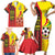 Ghana Football Family Matching Short Sleeve Bodycon Dress and Hawaiian Shirt Black Stars Soccer - Road To Champion - Wonder Print Shop