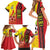 Ghana Football Family Matching Short Sleeve Bodycon Dress and Hawaiian Shirt Black Stars Soccer - Road To Champion - Wonder Print Shop