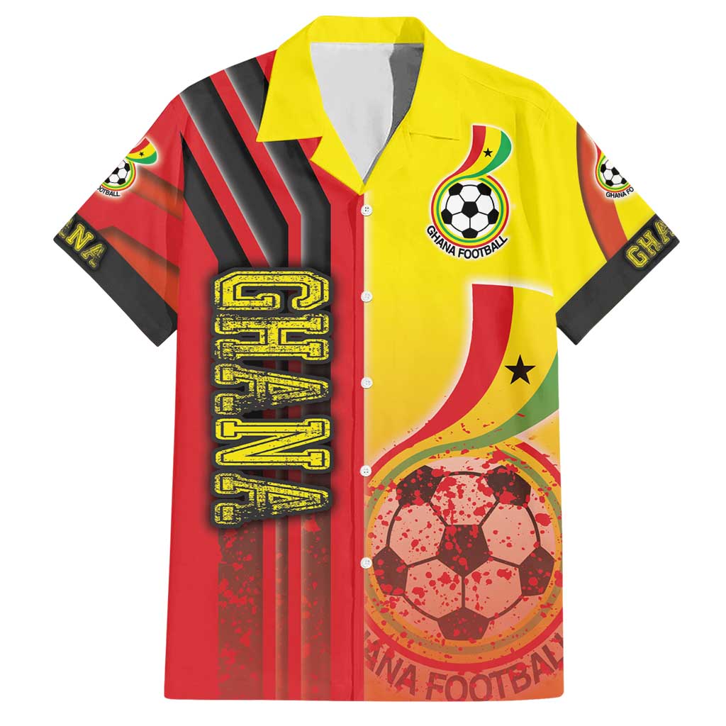 Ghana Football Hawaiian Shirt Black Stars Soccer - Road To Champion - Wonder Print Shop