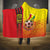 Ghana Football Hooded Blanket Black Stars Soccer - Road To Champion